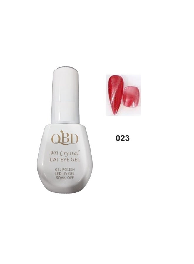طلاء الأظافر QBD 9D Crystal Cat Eye Gel. يمنحك تأثير "عين القطة" الساحر بلمسة كريستالية ثلاثية الأبعاد، مما يضفي عمقًا وتألقًا لا مثيل له على أظافرك.